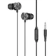 Наушники (проводные) Hoco для M96 Platinum universal headphones with microphone 3.5mm Deep black - изображение 1