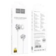 Навушники (провідні) Hoco для M96 Platinum універсальні headphones with microphone 3.5mm Elegant silver - зображення 2