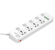 Мережевий фільтр LDNIO SC4408, 4 Розетки + 4 USB, 2 м, перетин 3х0, 75мм - зображення 1