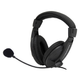 Навушники провідні з мікрофоном Esperanza Headset EH103 Black - зображення 1