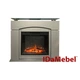 Каминокомплект IDaMebel Laguna серый из стеклянной панели (1245x1065x370) с камином Royal Goodfire 28 с обогревом и звуком, яркостью пламени и цветной подсветкой дров - изображение 3