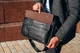 Мужская офисная сумка-портфель из натуральной кожи TIDING BAG Черный 10671-17 - изображение 5