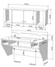 Стіл комп'ютерний навісний з ЛДСП Comfy Home AirTable - II Kit WT Zeus білий - зображення 3
