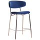 Стілець барний AMF Alphabet C gold/royal blue - зображення 1
