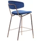 Стілець барний AMF Alphabet C gold/royal blue - зображення 5