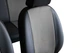 Авточехлы на передние сидения для SUBARU FORESTER 2002-2008 Pok-ter Perline из перфорированной эко кожи с серой вставкой - изображение 4