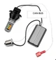 Дневные ходовые огни Дхо с режимом функцией поворота 1156 PY21W BAU15S 12 smd Cree Белый Желтый с обманкой Autoexpect (91255) - изображение 2
