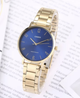 Женские часы Casio LTP-VT01G-2B Синие с золотистым - изображение 5