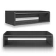 Полка "Ledge Graphite" 150x600x200 навесная универсальная из ламинированной ДСП с ограничителем - изображение 5