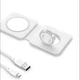 Магнітна бездротова зарядка 15 Вт для iPhone 12/13 і iWatch for Magsafing DUO Charing dock - зображення 9