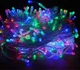 Светодиодная гирлянда на 100 Led прозрачный провод электрическая с контроллером мультицвет - изображение 1