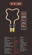 Світлодіодна лампа EGE LED Fіламент Едісон (Filament Edison)4W TB 032 - зображення 4
