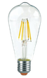 Світлодіодна лампа EGE LED Філамент Едісон(Filfmtnt Edison) 6 W ST64 4000К Е27 - зображення 8
