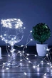 Гирлянда светодиодная нить "капля росы" 10м 100 LED на батарейках + USB 220В белая - изображение 3