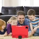 Чохол STR EVA Apple iPad Air 5 (10.9 екран) дитячий з ременем та підставкою Red - зображення 3