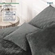 Покрывало ТЕП Velour (Велюр) 220х240 Серое Ромб круглый - изображение 2