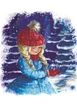 Зимняя открытка Cardsforsoul Снежинки 10,50 Х 14,8 см - изображение 3