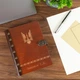 Блокнот-щоденник іменний з гравіюванням герба України, А5, 100 аркушів, Червоне дерево, WoodPresent - зображення 2