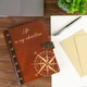 Дерев’яний щоденник з компасом та написом Life is my adventure, А5, 100 аркушів, Червоне дерево, WoodPresent - зображення 2