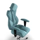 Крісло KULIK SYSTEM ROYAL Екошкіра з підголівником з строчкою Синій - изображение 2