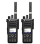 Комплект 2 шт Рація портативна цифро-аналогова Motorola DP4800 UHF 403-527 МГц 5 Вт 1000 каналів водонепроникна - зображення 1