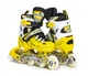 Раздвижные ролики Scale Sports Adult SL-630 размер 38-41 стелька 23,5-27 см&nbsp;Желтые - изображение 1