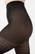 Женские капроновые колготки Giulia LACERY 60 (3) 3 Black-black с геометрическим узором колготки с рисунком чёрные плотные - изображение 4