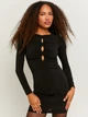 Платье-футболка короткое женское Tally Weijl SDRPEGROCOL-HH S Черное (7612959789887) - изображение 1