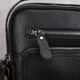 Кожаная мужская сумка-барсетка через плечо черная Tiding Bag A25-1278C - изображение 10