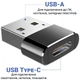 Портативний OTG адаптер Type-C на USB-A , перехідник для смартфона OEM UC2A-01 - зображення 6