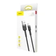 Кабель Baseus Cafule Cable USB For Lightning 2.4A 1m Gray+Black (CALKLF-BG1) - зображення 2
