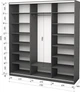 Шафа-купе тридверна Roko 179.2х242х60 см Дзеркало Сірий (20200027563) - зображення 2