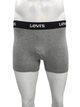 Чоловічі труси - боксеры Levis 4 шт. чорний, чорно-білий, сірий,, хлопок стрейч, размір S - изображение 2