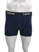 Чоловічі труси - боксеры Levis 4шт.в упаковці, червоний в полоску, чорний, синій, сірий, хлопок стрейч, размер S - изображение 3