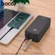 Зовнішній акумулятор повербанк Power Bank Hoco DB11 50000mAh |4USB/Type-C/Lightning, 2.1A| Black - зображення 6