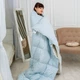Одеяло пуховое MirSon №1852 Bio-Blue 50% пух Зима 172x205 (2200003014716) - изображение 12
