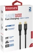 Кабель Promate PowerBolt240-2M USB Type-C to USB Type-C 240 Вт PD 2 м Black (powerbolt240-2m.black) - изображение 7