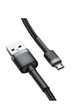 Кабель BASEUS CAMKLF-BG1 Cafule USB-micro USB 2.4A 100см черный - изображение 2