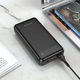 Павербанк BOROFONE Incredible power bank BJ19A 20000mAh |1USB/1Type-C, 20W/3A, PD/QC| black - зображення 3