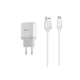 Адаптер зарядний пристрій мережеве Hoco Micro USB cable C22A 1USB 2.4а 5W white - зображення 1