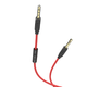 Кабель Hoco AUX audio cable with mic UPA12 TPE 1m black-red - изображение 2