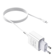 Адаптер мережний HOCO Lightning cable Asombroso C81A 1USB 2.1A white - зображення 1