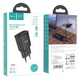 Адаптер HOCO мережевий Star round C88A 2USB 2.4A black - зображення 3