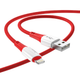 Кабель для зарядки HOCO X70 Ferry charging data cable Lightning - USB 1м 2.4A Красный - изображение 2