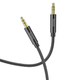 Кабель HOCO AUX audio cable UPA19 1m ТРЕ black - изображение 1