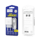 Адаптер Hoco мережевий Type-C Cable Glorious C72A 1USB 2.1A white - зображення 2