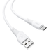 Кабель для зарядки и передачи данных HOCO X58 USB - Micro USB Airy 2.4A 1м Белый - изображение 1
