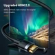 Кабель BASEUS 4KHDMI Male To 4KHDMI Male Cafule 200см HDMI2.0 черный - изображение 3