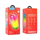 Портативная колонка HOCO Pulsating colorful luminous HC8 |4Hours, BT5.0, TWS, 360° Sound, AUX, FM, TF, USB| red - изображение 3