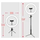 Селфи лампа и LED освещением Bluetooth 10" ZM261 (Kit3) |12cm Stand, 83cm Selfie Stick, USB Powered, 2800-5800K| - изображение 2